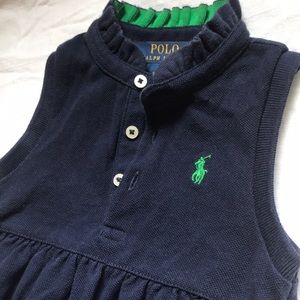 Ruffle Collar Dress Ralph Lauren Cotton Knit